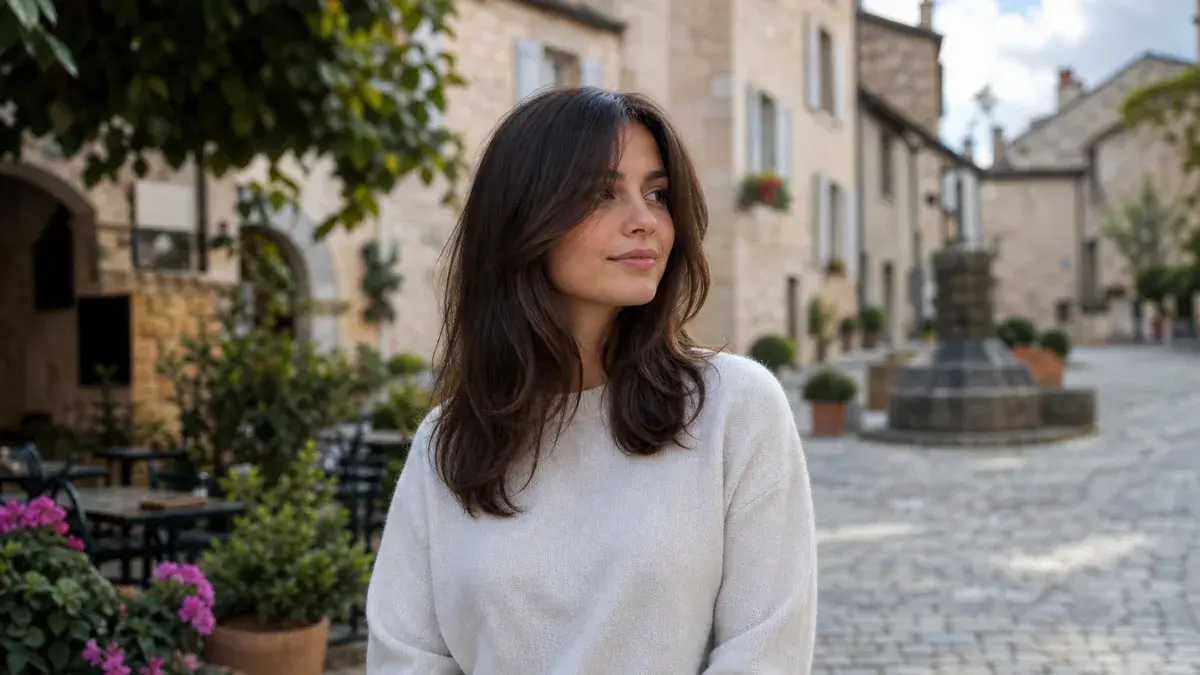 Frange rideau sur cheveux longs : 15 idées en photos et conseils pour la coiffer