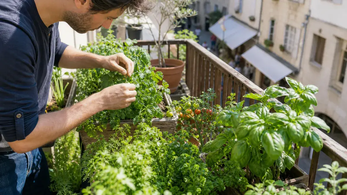 Potager sur balcon : les légumes et les aromates à cultiver en pot